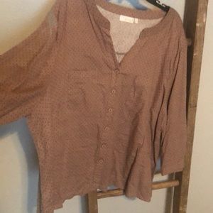 Vintage vibes linen top